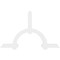 Ekena Millwork Ericson Architectural Grade PVC Gable Bracket, 96"W x 60"H x 2"D x 6"F, 15/12 Pitch GBP096X60X0206ERI00 - alternate 5